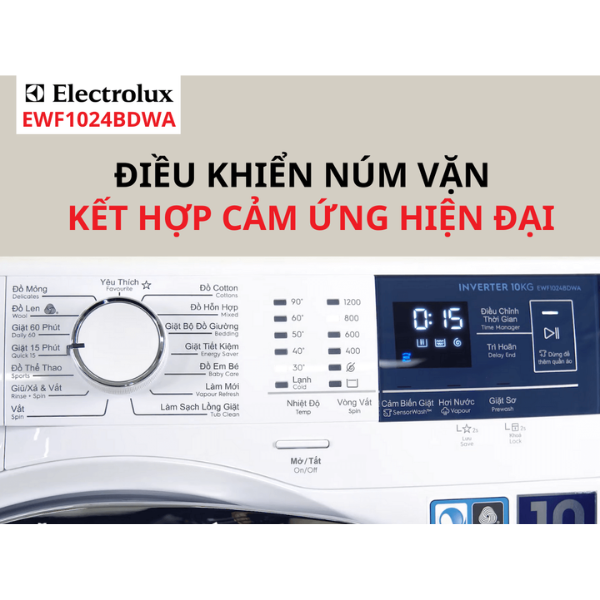 Máy giặt Electrolux EWF1024BDWA Inverter 10 kg