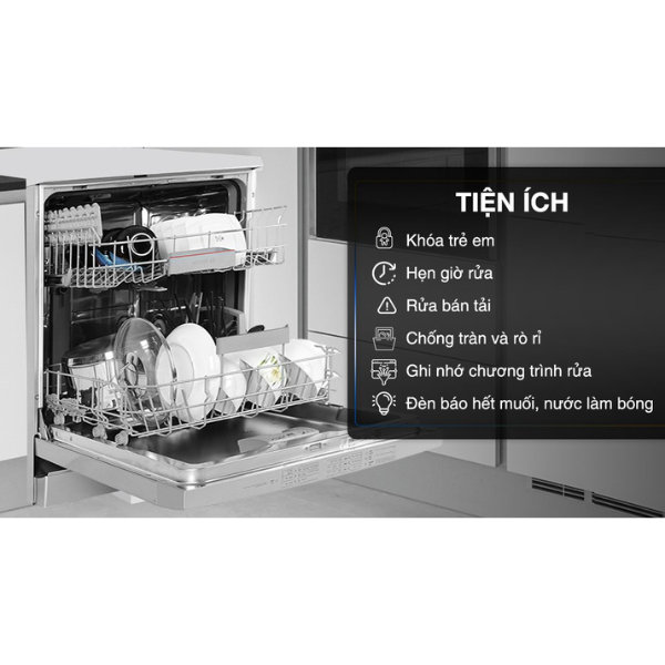 Máy rửa chén Bosch SMS46GI01P - Serie 4 độc lập