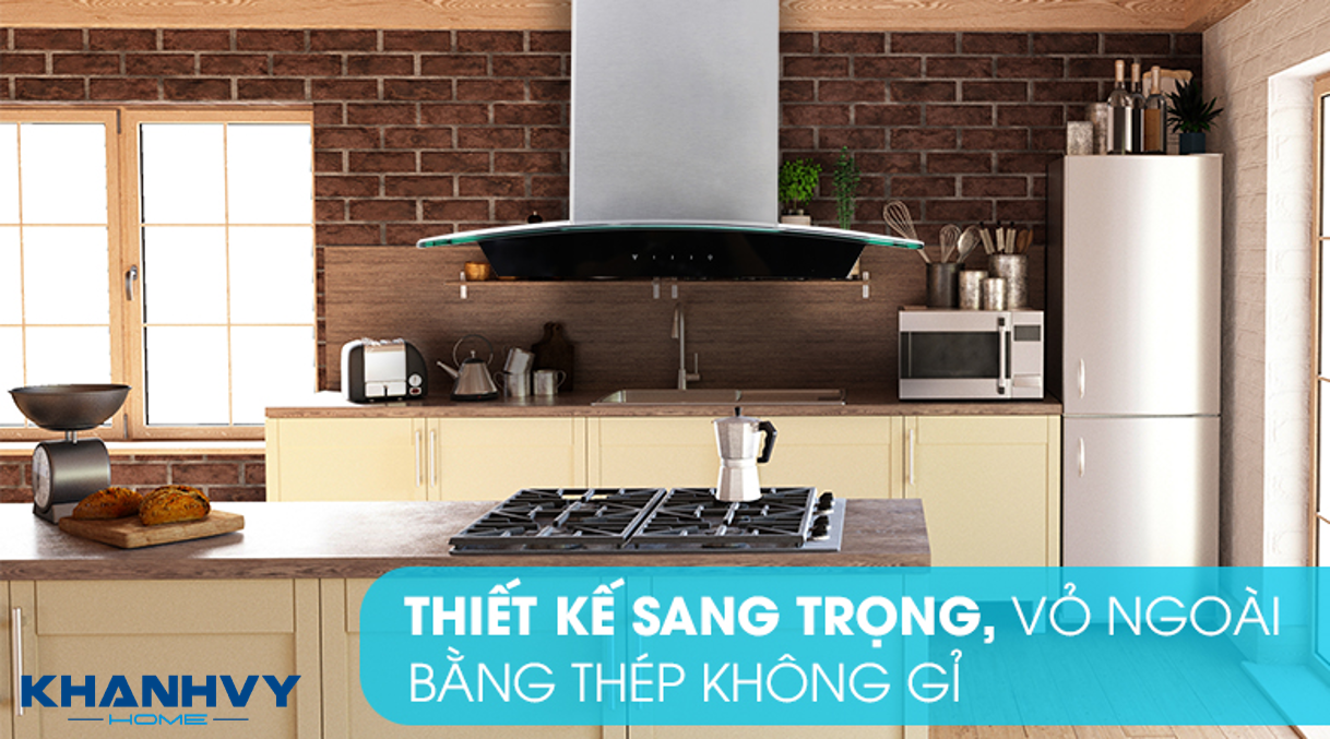 Máy hút mùi Electrolux EFC636GAR là sản phẩm rất được ưa chuộng nhờ thiết kế áp tường sang trọng và hiện đại