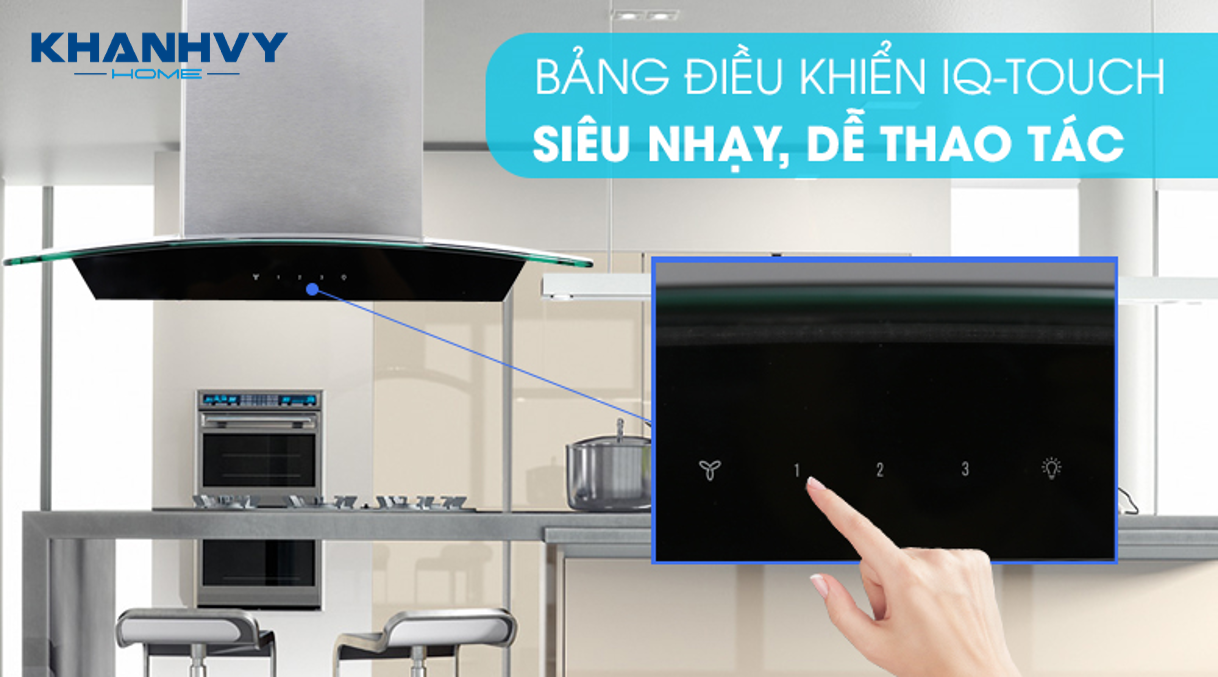 Sản phẩm dễ sử dụng với bảng điều khiển bằng cảm ứng IQ Touch siêu nhạy