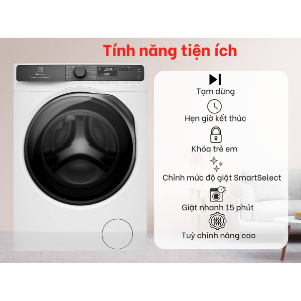 Máy giặt Electrolux EWF1343R7WC cửa trước 13kg
