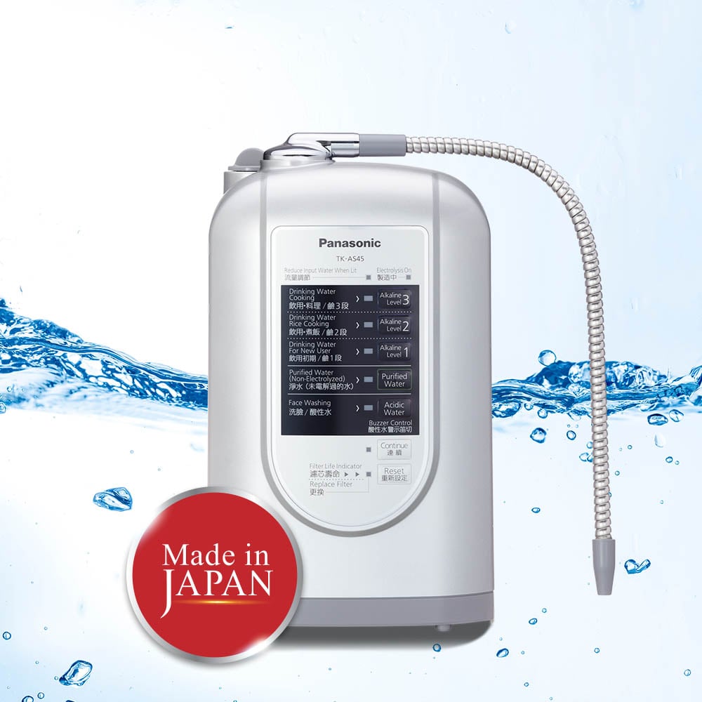Máy lọc nước ion kiềm Panasonic TK-AS45 với 3 tấm điện cực