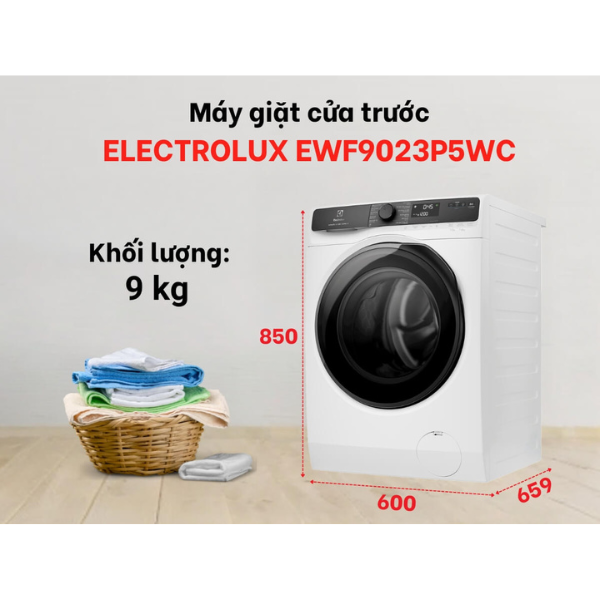 Máy giặt Electrolux EWF9023P5WC cửa trước 9kg