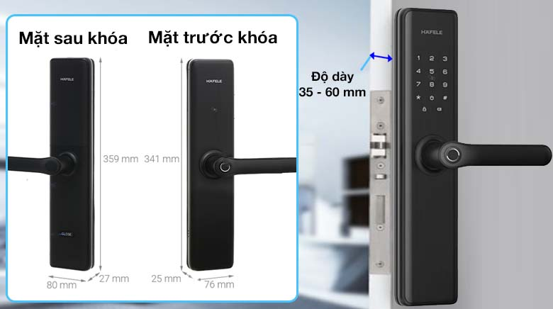 Khóa điện tử DL7600 đen không pin 912.20.237 được sản xuất theo dây chuyền công nghệ tiên tiến của Đức
