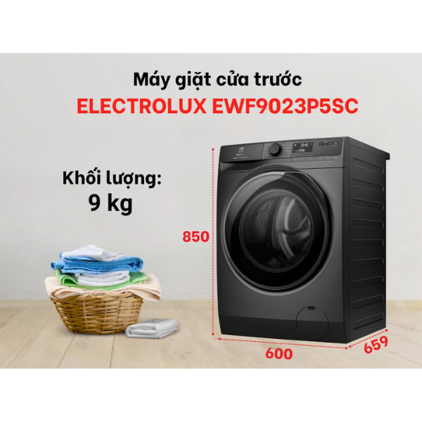 Máy giặt Electrolux EWF9023P5SC cửa trước 9kg