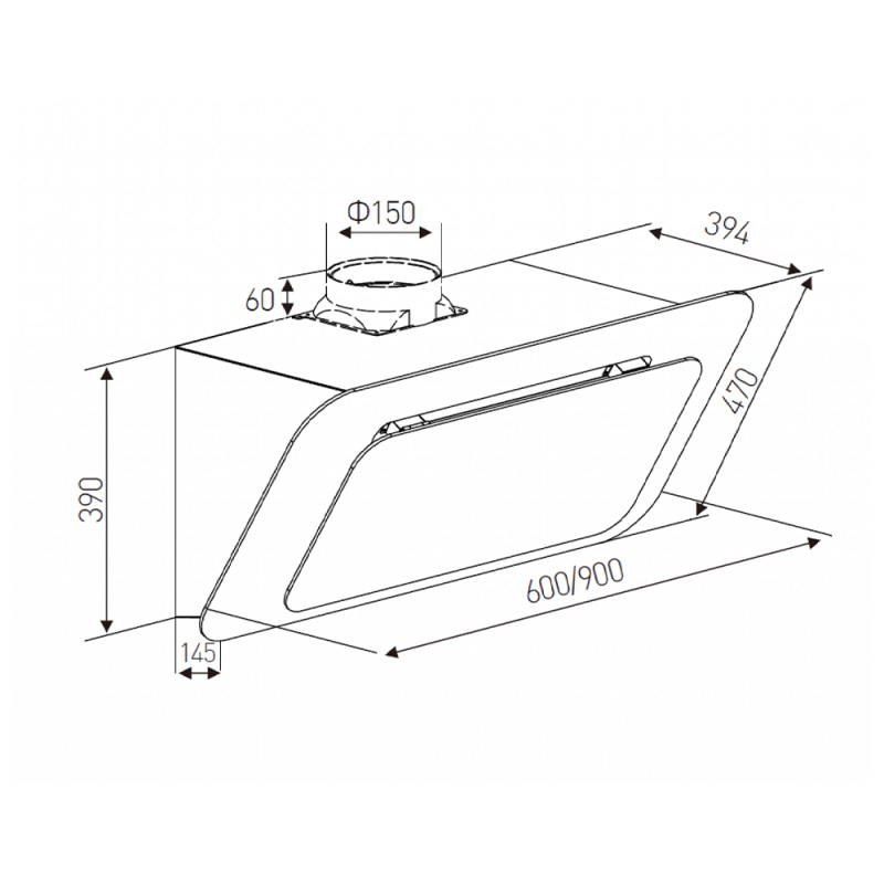 Thông số của máy hút mùi Maadela MH-S03B1