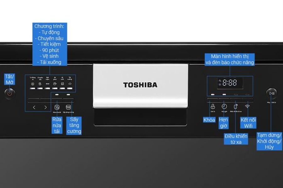 Máy rửa chén Toshiba DW-15F9(B)-VN