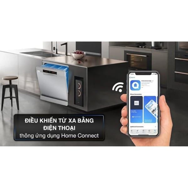 Máy rửa chén Bosch SMS6ECI93E Series 6 13 bộ, Home connect,độc lập