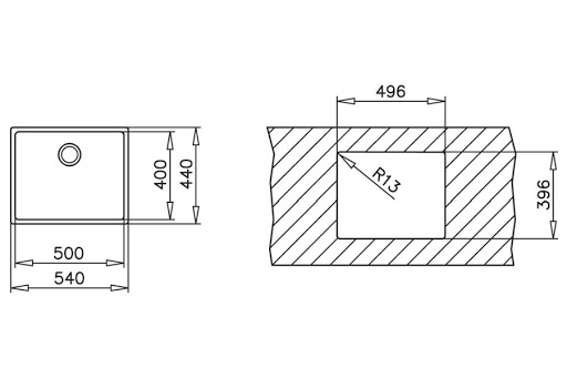 chậu rửa chén Teka LINEA R15 50.40 10138005 sơ đồ