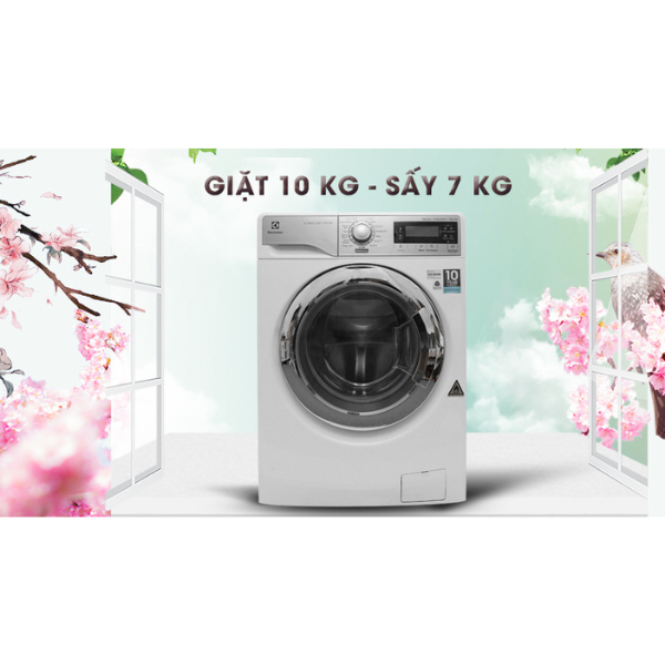 Máy giặt kết hợp sấy Electrolux EWW14023 giặt 10 kg - sấy 7 kg