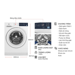 Máy giặt cửa trước 9KG Electrolux EWF9024D3WB