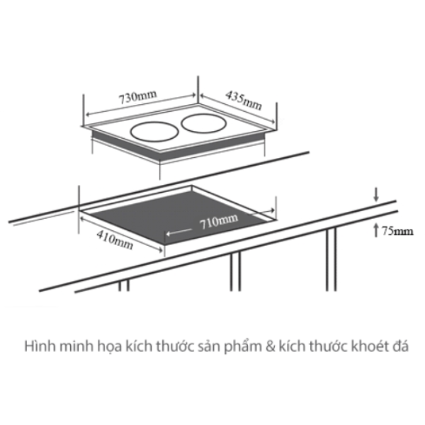 Bếp từ hồng ngoại lắp âm Junger SIS-68