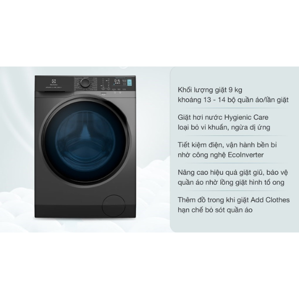 Máy giặt cửa trước 9KG Electrolux EWF9024P5SB