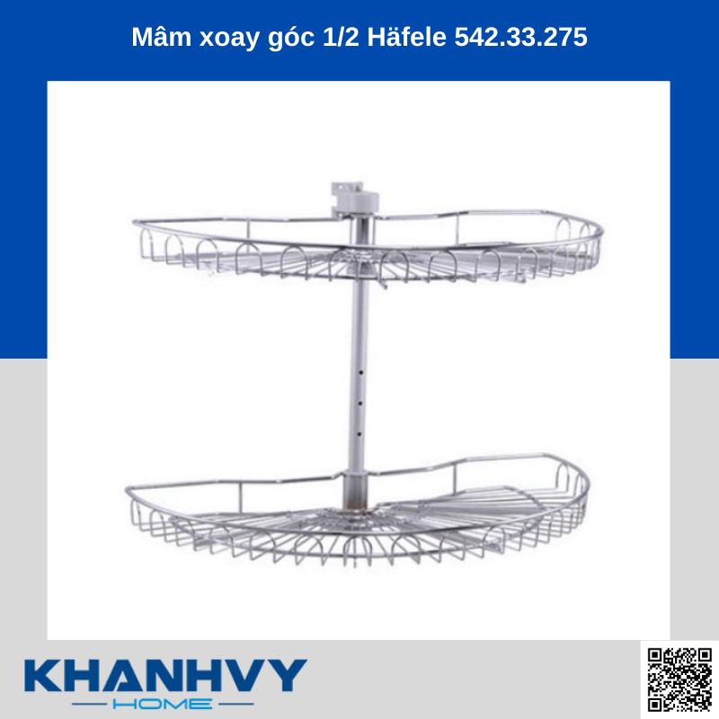 Mâm xoay góc 1/2 Häfele 542.33.275 chính hãng tại Khánh Vy Home