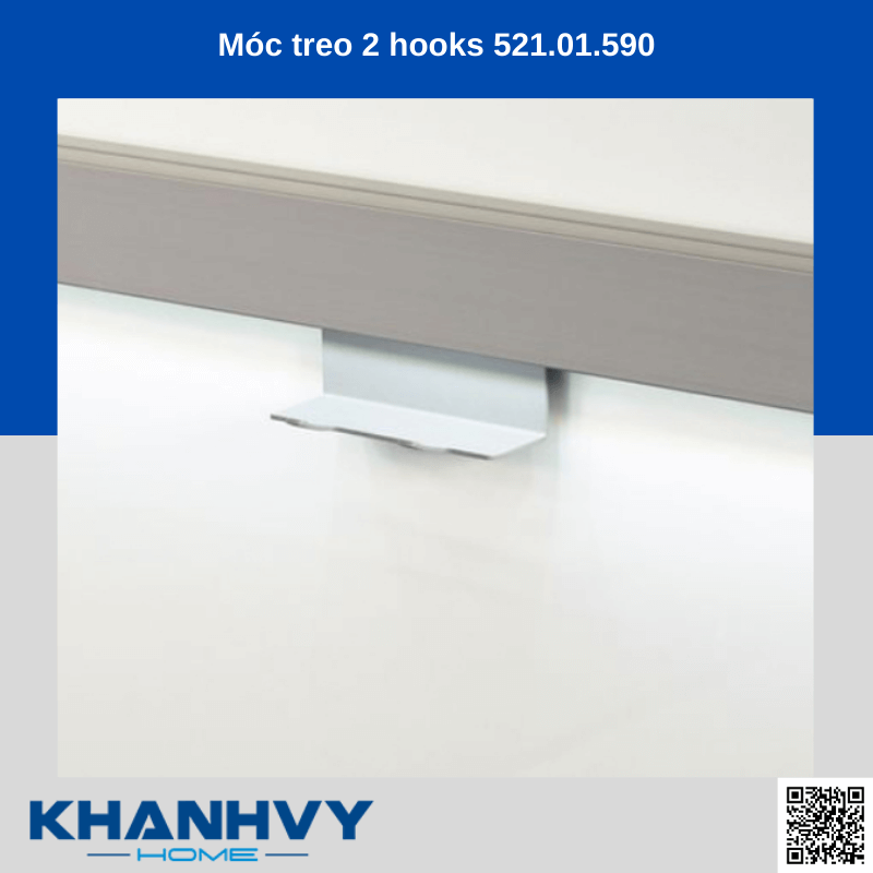 Móc treo 2 hooks 521.01.590 chính hãng tại Khánh Vy Home