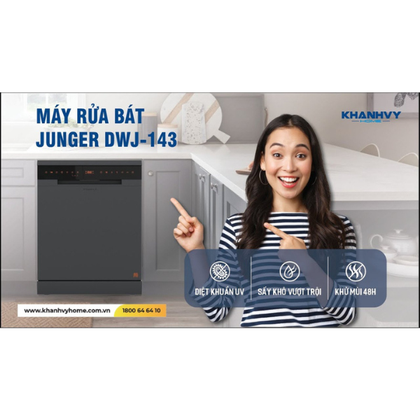 Máy rửa bát Junger LEOPARD DWJ-143