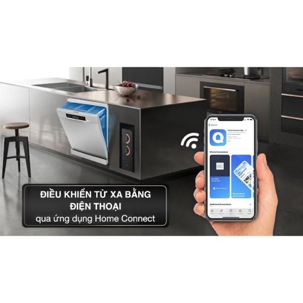 Máy rửa chén Bosch SMS8YCI01E độc lập Series 8, 14 bộ, Home connect