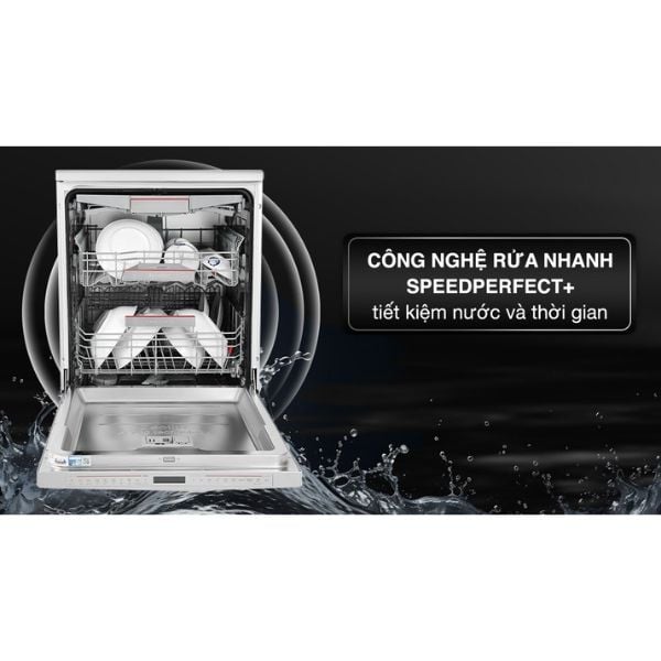 Máy rửa chén Bosch SMS8YCI01E độc lập Series 8, 14 bộ, Home connect
