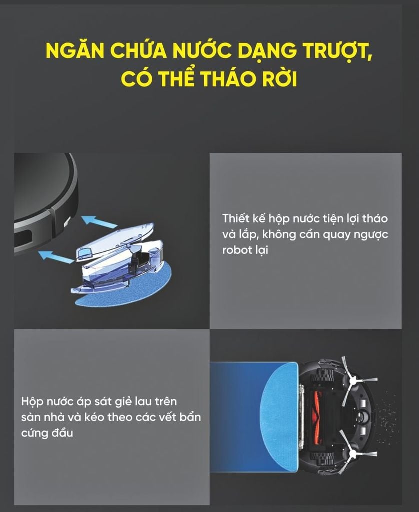 Robot hút bụi Hubert HB-A68 Plus
