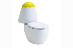 Bồn cầu Cotto C15037 LM Googai hai khối trẻ em nắp vàng