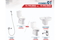 Bộ thiết bị phòng tắm cao cấp Cotto Combo 01