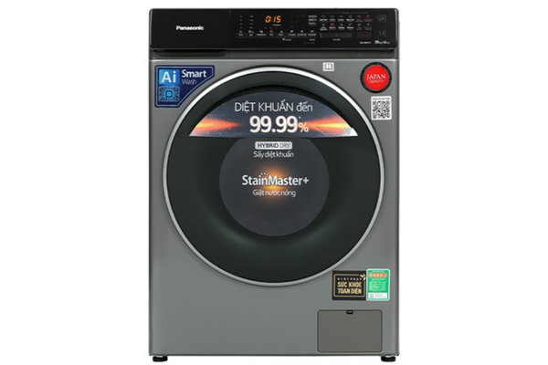 Máy giặt sấy Panasonic NA-S96FC1LVT giặt 9 kg - sấy 6 kg Inverter