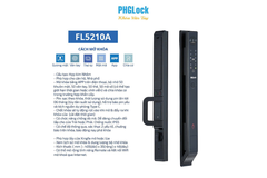 Khóa điện tử PHG Lock FL5210A - B APP nhận diện gương mặt cửa nhôm