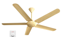 Quạt trần Asia Lighting QT06-G-01 5 cánh màu gỗ phong cách