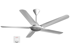 Quạt trần Asia Lighting QT06-B-01 5 cánh màu bạc kiêu sa