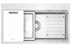 Chậu rửa bát Konox KN8751TS Dekor 1 hố chống xước Workstation Sink