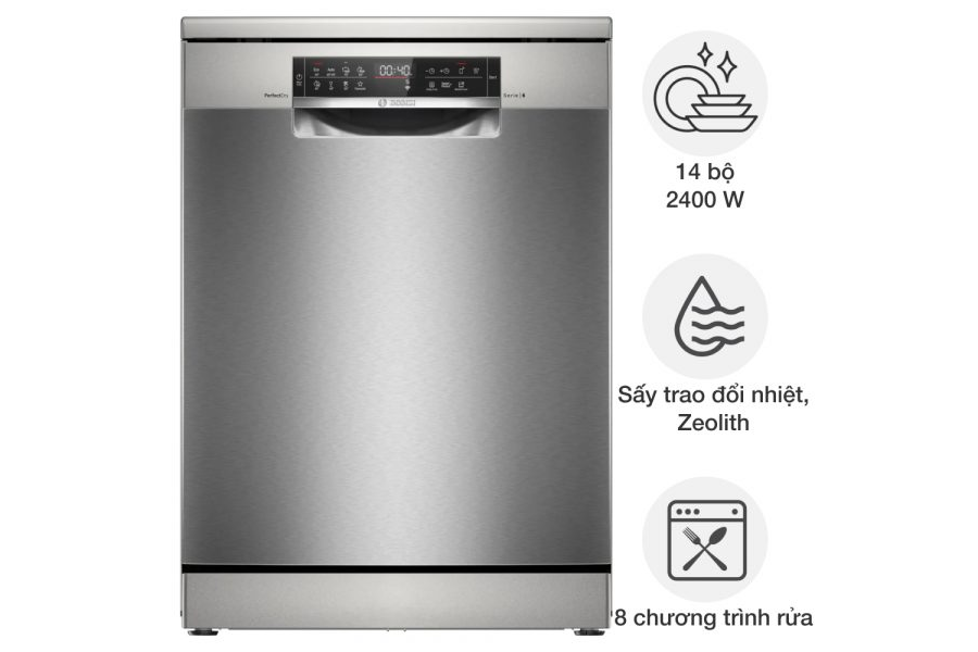 Máy rửa chén Bosch SMS6ZCI85M Series 6 14 bộ