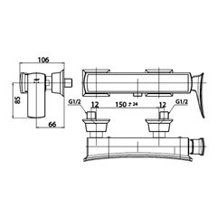 Củ sen tắm nóng lạnh Cotto CT2253A#BLBR