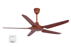 Quạt trần Asia Lighting QT05HS-G-02 5 cánh màu gỗ tự nhiên