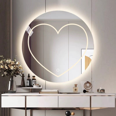 Gương led tròn viền trong kiểu Maamo MTTK