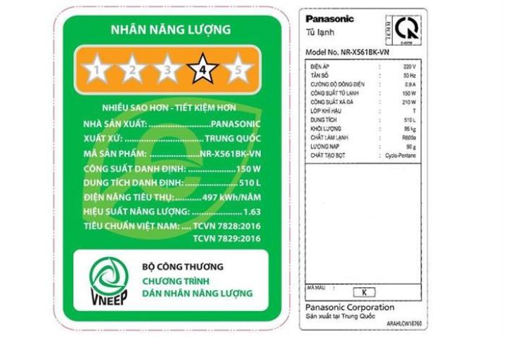 Tủ lạnh âm tường Panasonic NR-X561BK-VN HARMONY+ Edition