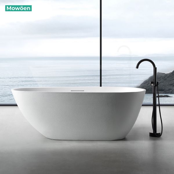 Bồn tắm đá MOWOEN MW003-Matt White