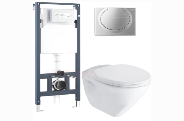 Bàn cầu treo tường nắp đóng êm Cotto SC19507(F)