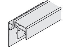 Ray dẫn hướng đôi cửa trượt Häfele 406.78.713 Slido F-Line 44 80A