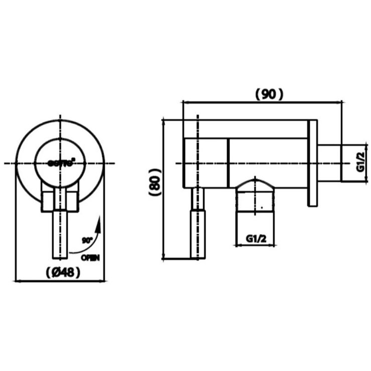 Củ Sen Tắm Cotto CT1267C54#SA(HM) Lạnh