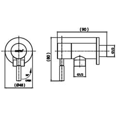 Củ Sen Tắm Cotto CT1267C54#SA(HM) Lạnh