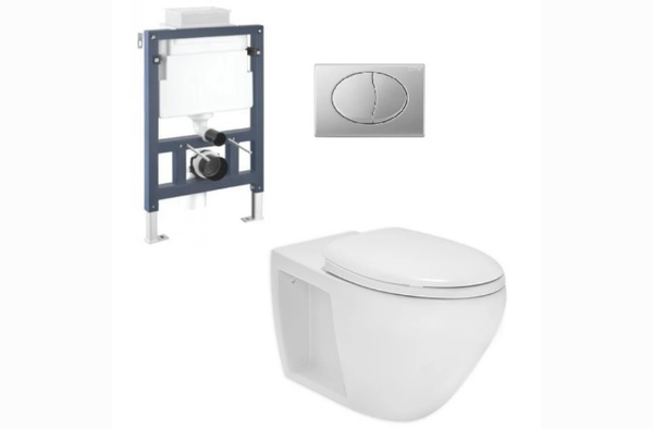 Bàn cầu treo tường nắp đóng êm Cotto SC198517(T)