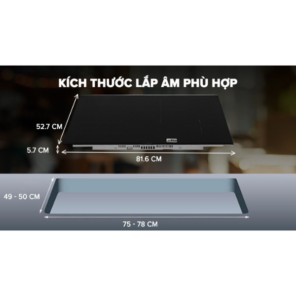 Bếp từ Bosch PXE875DC1E Serie 8 4 vùng nấu