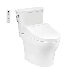 Bàn cầu hai khối TOTO CS986CGW15XW kèm nắp rửa điện tử WASHLET dòng C5 TCF24410AAA