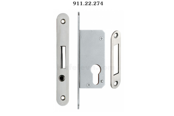 Thân khóa chốt chết Hafele 911.22.274 =KL inox mờ
