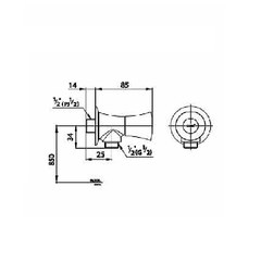 Củ sen tắm lạnh Cotto CT1092C26(HM)