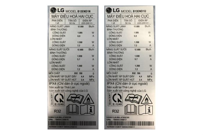 Máy lạnh LG B13END1 DUALCOOL Inverter 2 chiều 12.000 BTU 1.5HP