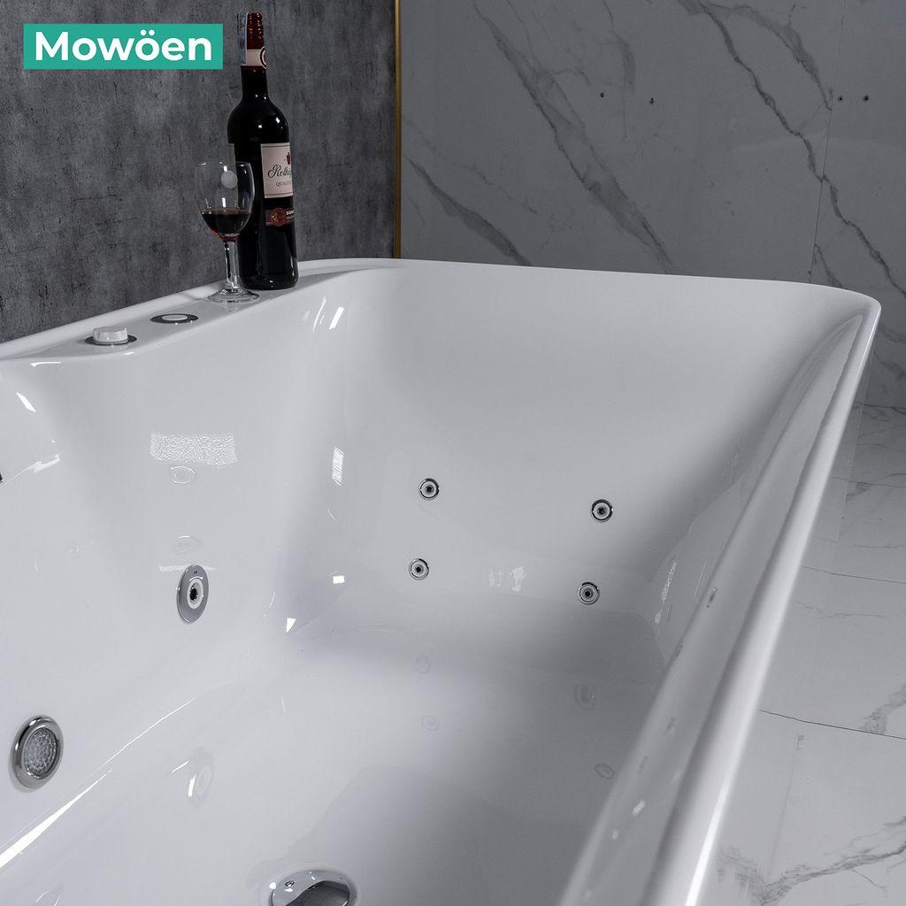 Bồn tắm Mowoen MW8166F-170.MS đặt sàn massage 1.7m
