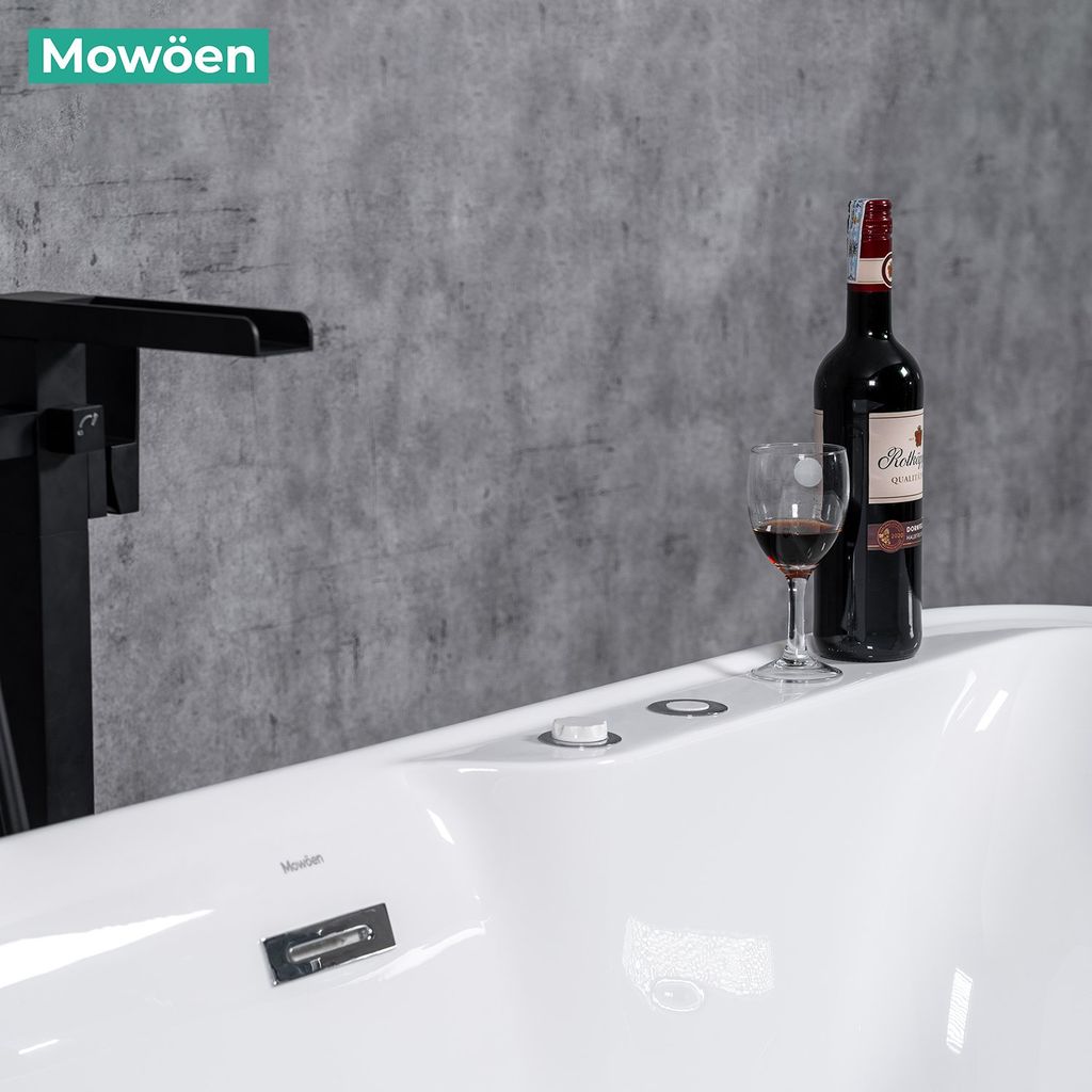 Bồn tắm Mowoen MW8166F-170.MS đặt sàn massage 1.7m