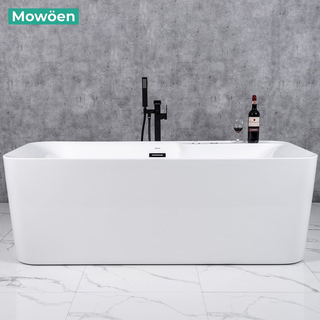 Bồn tắm Mowoen MW8166F-170.MS đặt sàn massage 1.7m