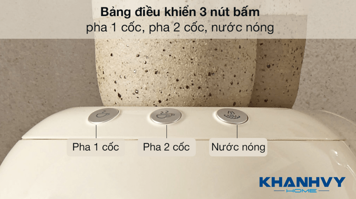 Máy hoạt động với công suất mạnh mẽ 1350W để cho ra những tách cà phê thơm ngon